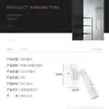 Lámpara de Lectura LED para Hotel Moderna Minimalista Lámpara de Pared para Mesita de Noche de Hotel Personalidad Creativa Lámpara de Pared para Mesita de Noche de Hotel Nórdico