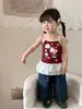 (Colección de Verano) Atuendos de Verano para Niñas Estilo Delgado Ropa Infantil Clase a Chaleco Pantalones Tops Faldas para Bebé Niña