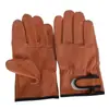 Guantes de soldadura cortos Palma Boca de Tigre engrosados resistentes al desgaste manejo de soldadura piel de cerdo aislamiento térmico protección laboral para trabajadores protección del trabajo