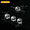 Coleção de Contas Espaçadoras Cubo de Cristal Natural, Acessórios para Joias DIY Feitos à Mão, Contas Soltas Cubo de Ágata para Pulseira, Acessórios Atacado