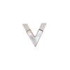 Broche Elegante para Hombre Estilo Coreano Concha Zircón Pin en Forma de V Accesorios Simples Creativos Regalo de Boda Hombre de Negocios