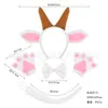 Diadema de Animal Amazon Diadema Transfronteriza Halloween Dibujos Animados de Animales Fiesta de Baile Disfraz Cabecera Orejas de Cabra