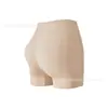 Shorts de Seguridad Sin Costuras Invisibles y Ropa Interior Dos en Uno Control de Abdomen Anti-Exposición Color Nude Delgados Leggings Transparentes para Mujer