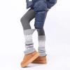 Calcetines de invierno de moda Fair Island, nuevos y a la moda, que combinan con todo, cálidos, con dobladillo y calcetines de punto de jacquard con botas de nieve.