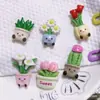 Rosas en Maceta, Pasto, Lirios, Cactus Girasol Adornos de Joyería DIY Accesorios de Resina Semi-Terminados