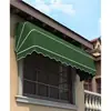 Toldo Arco Francés Tienda de Conveniencia Lona Ventana Sandía Telescópico Semicírculo Refugio de Lluvia Europeo Decorativo Fijo Garaje