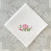 Lenço Bordado Branco, Algodão Puro, Bordado Requintado, Elegante, Limpo, Amigo da Pele, Absorvente, Lenço Multiuso para Casa e Viagem
