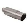 Tubo de escape de aço inoxidável modificado para carro, direto da fábrica, interface de 55 mm, silenciador traseiro universal, tambor em linha