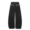 Moda 2026 Estilo Urbano de Moda Ropa para Mujer con Decoración de Pedrería Pantalones Casuales Curvos de Cintura Media Suministro al por Mayor 04