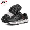 Novos Sapatos de Golfe da Moda Feminina Tênis Respiráveis Xadrez com Fivela de Botão Antiderrapante Resistente ao Desgaste Sapatos de Treino