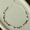 Moderna y versátil cadena hecha a mano de perlas naturales y sándalo de seda dorada, uso en capas vintage, joyería de alta gama elegante y lujosa para mujeres