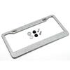 Marco Brillante para Placa de Matrícula Acrílico con Pedrería Imitación Diamante Accesorios para Coche Soporte Mate para Placa de Matrícula Accesorios para Coche con Cubierta para Tornillo