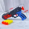 Pistola de Balines Suaves con Ventosa para Niños Manual Juguete para Niños Pistola de Doble Propósito Balín de Esponja Pistola Resistente a Disparos para Niño Pistola para Bebé