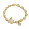 Pulsera de Conejo de Jade Estilo Mismo que el Libro Rojo Pequeño para Mujer Ins Nicho de Alta Apariencia Pulsera de Estudiante Regalo Antiguo para Mejor Amiga