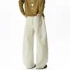 Pantalones deportivos negros para hombre con costuras de contraste, diseño cruzado, pierna ancha, cintura elástica con cordón, corte holgado, caída fluida, estilo deportivo, largo hasta el suelo para hombres jóvenes