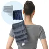 Almofada Quadrada Multifuncional para Aquecimento no Micro-ondas, Bolsa de Compressa Quente, Aquecedor de Coluna Cervical com Sementes de Linhaça, Almofada para Pescoço, Abdômen e Ombros