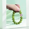 Pulseira de Peridoto Verde Edição Limitada de Natal, Mesmo Estilo da Xiaohongshu, Pulseira de Gato da Sorte Estilo Chinês Atacado