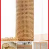 Material tipo mimbre, pegamento plástico PE, puerta de gabinete de mimbre artificial, malla tejida, panel de techo hexagonal, muebles decorativos, DIY hecho a mano