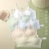 Novo Sutiã Seamless de Desenvolvimento para Meninas Adolescentes do Ensino Fundamental, Lingerie com Costas Bonitas, Anti-Exposição com Bojos, Top Tubinho Suspensório Estudantil