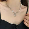 Cadena de collar con colgante de oso alfabético japonés y coreano para otoño/invierno, cadena hip-hop de estilo ins de moda para suéteres, accesorio decorativo para hombres y mujeres
