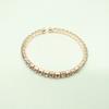 Fabricante de Origen Brazalete Elástico Abierto de Diamantes Completos Celebridad Simple Femenino Exquisito Brazalete de Aro Regalo para Estudiante Venta al por Mayor