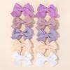 Pinza de pelo con lazo de tela de 1.6 pulgadas para niños, pinza de macarrón hecha a mano, pinza de pico de pato, accesorios para el cabello de niña 3002