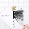 Decoração de Aniversário Ins Coroa Bonita Estrela de Cinco Pontas Casamento Malha Bandeira Alternada Bolo Tecido Festa Sobremesa Fantasia