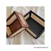Cesta de almacenamiento de ratán y madera maciza, cesta de almacenamiento de escritorio, caja de aperitivos, cesta de almacenamiento para artículos diversos y cosméticos, caja de almacenamiento y organización