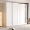 Guarda-roupa de aço com porta de correr para uso doméstico, porta de correr para quarto, guarda-roupa pequeno e simples para apartamento, guarda-roupa infantil para moradia alugada
