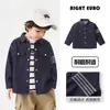 Jaqueta Jeans Europeia para Meninos 2026 Nova Roupa de Outono Crianças Bebê Criança Pequena Roupas Infantis Tops Estilo Primavera Outono Tendência