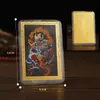 Em estoque Templo Zaji de Lhasa Zaji Ram com Filme Plástico Cartão Dourado Templo do Tesouro do Tibete Deuses Cartão de Cobre Oferta Especial do Tibete