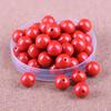 Perlas sueltas de arena roja de alto contenido, arena morada dorada, arena de mineral crudo de alta densidad, arena de piedra cruda, cuentas redondas, cuentas espaciadoras de cinabrio.