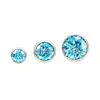 Liga de Titânio G23 3-5mm Piercing de Nariz Piercing de Lábio Rosca Interna Argola para Orelha Cravejada com Zircônia Piercing de Orelha Titânio Stud Joias