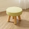 Taburete Pequeño para Uso en Casa, Taburete Bajo Pequeño, Taburete Redondo de Madera Maciza, Taburete Hongo, Banco Lindo para Niños, Taburete Suave para Sentarse, Taburete Creativo para Cambiarse los Zapatos