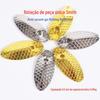 Conjunto de Iscas para Pesca com Mosca Smith com Linha de Mosca Sequin Espessa 13*6, Linha Não Danificante, Isca Listrada Branca, Equipamento de Pesca com Mosca