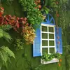 Estilo nórdico Mediterráneo caja de medidor de electricidad ventana pared Europea ventana falsa estilo falso decoración adorno decorativo madera pastoral