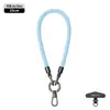 Lanyard para teléfono móvil de explosiones 6MM fuerte para colgar en el cuello bandolera ajustable exterior anti-pérdida exquisita cuerda tejida para muñeca color pistola