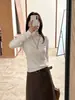 Han Xun Essencial de Outono Estilo Básico Gola Alta Meia Camada Macio Elástico Camiseta Base Feminina 2026 Novo Modelo 27534