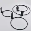 Cesta de flores con forma de anillo, práctica, para exteriores e interiores, de 4,5 y 6,8 pulgadas, para montar en la pared, con gancho para plantas en maceta.