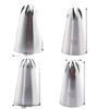 Set grande de 4 piezas boquilla para manga pastelera acero inoxidable 304 rosa galleta 6 dientes 8 dientes 10 dientes 12 dientes herramientas para hornear DIY