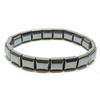 Puesto suministro venta caliente hierro negro piedra media luna pulsera pieza generosa dos agujeros tres agujeros pulsera colorida venta al por mayor