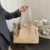 Bolsa de Grande Capacidade para Mulheres 2025 Nova Tendência Moda Versátil Bolsa Transversal Estudante Universitário Aula Ombro Bolsa Tote para o Dia a Dia