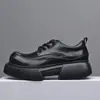Zapatos de Cuero Pequeños de Moda Estilo Británico con Suela Gruesa para Aumentar la Altura 2025, Zapatos Casuales Ligeros y Versátiles, Zapatos de Moda Sencillos