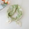 55 Pañuelo Cuadrado Pequeño de Algodón Artístico y Lino Primavera y Verano Pañuelo de Seda para Mujer Corea del Sur Elegante Pañuelo para la Cabeza Moda Decorativo Cinturón para el Cabello Pañuelo