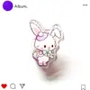 Coelho da Sorte Acrílico Desenho Animado Periférico Anime Clipe PP Papelaria Estudante Multifuncional Vertical Clipe para Prova Documento Nota