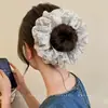 Scrunchie Floral para Mulheres 2026 Novo Estilo Laço de Cabelo de Alta Qualidade Corda de Cabelo Coque Faixa de Cabelo Acessório de Cabelo