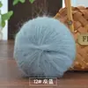 Suéter cachecol casaco de lã mohair tricotado à mão bola de lã suéter de bebê xale lã fina