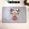 Jogos Americanos de Tecido Não Tecido, Jogos de Mesa Estilo Ocidental, Jogos de Mesa para Festa de Natal, Jogos de Mesa com Isolamento Térmico, Jogos de Mesa Antiderrapantes e à Prova de Poeira, Estilo Nórdico