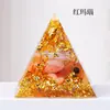 Gravel de cristal de 3 cm para cruzar fronteras, pegamento de gota, adornos de pirámide, decoración de torre de energía para escritorio de oficina en casa, adornos al por mayor