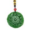 Venta al por mayor de fábrica imitación jade Hetian color jade colgante de jade de dragón y fénix bagua material Mongolia Exterior colgante de jade bagua verde
